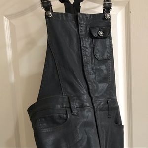 Black overalls
